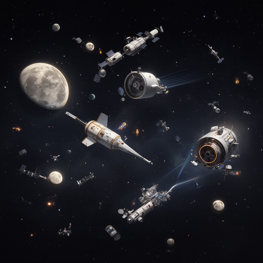 AI-generated illustration of Space Race