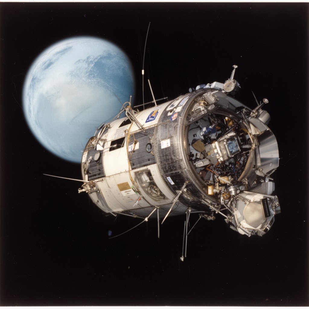 AI-generated illustration of Apollo 7