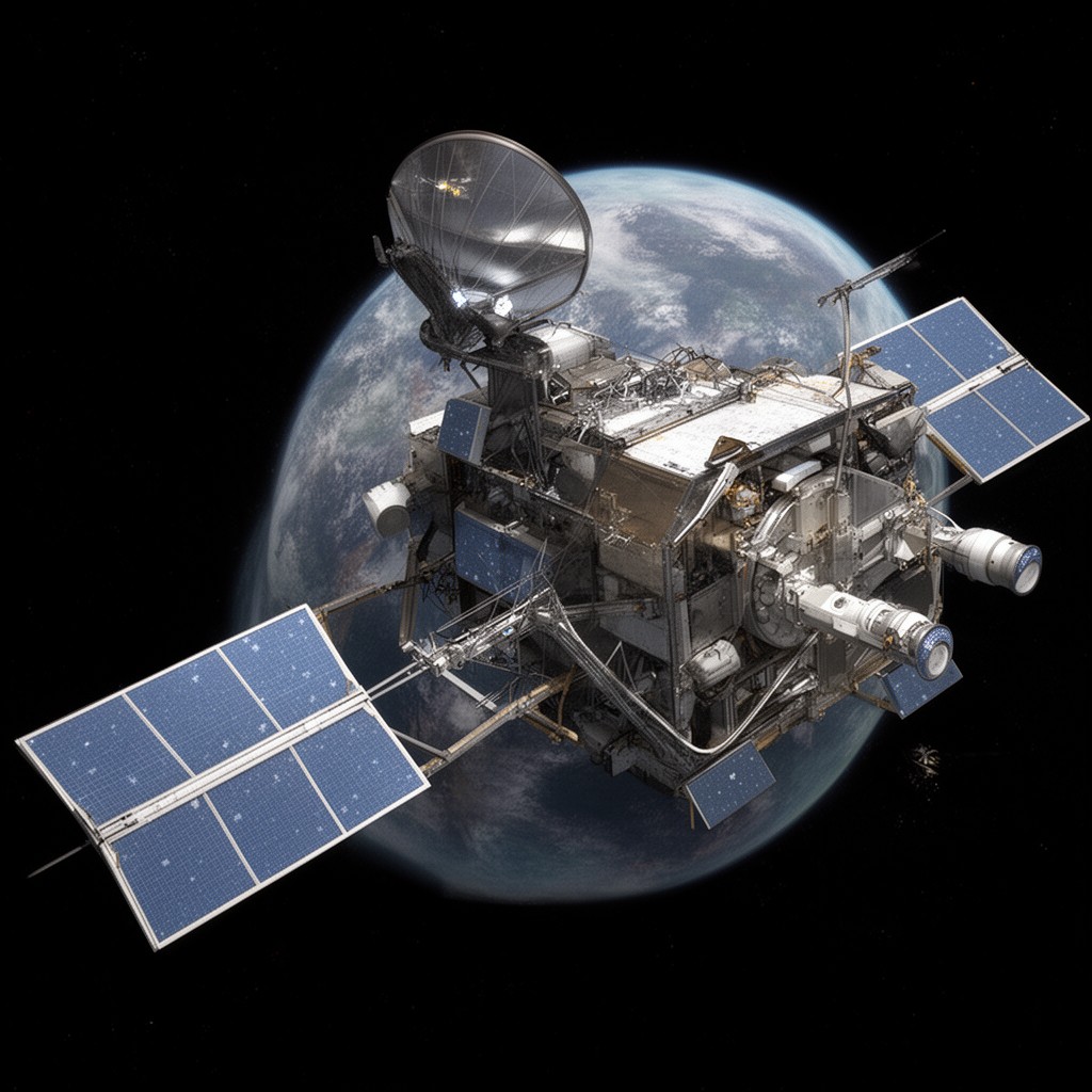 AI-generated illustration of RADARSAT-2
