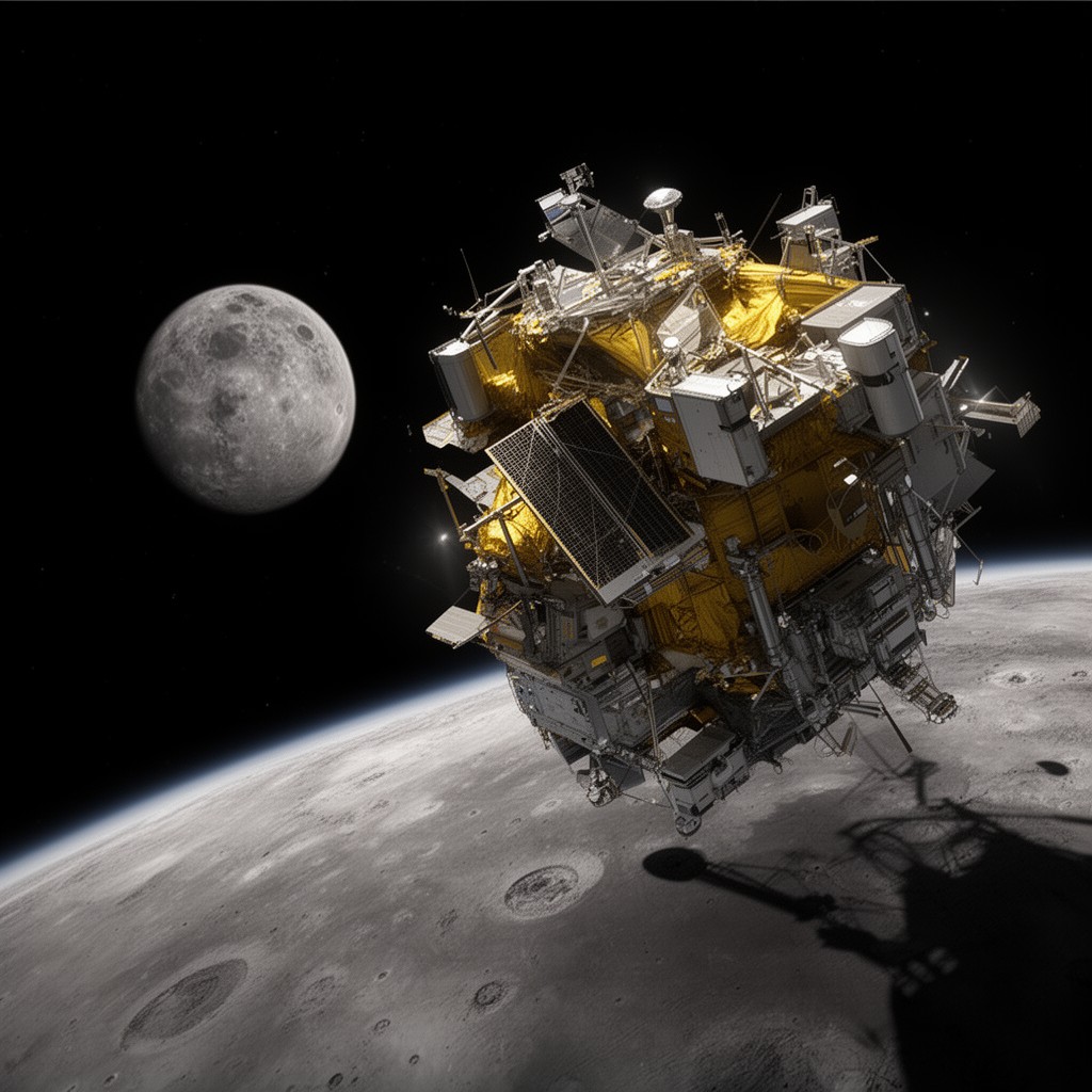 AI-generated illustration of Chandrayaan-1
