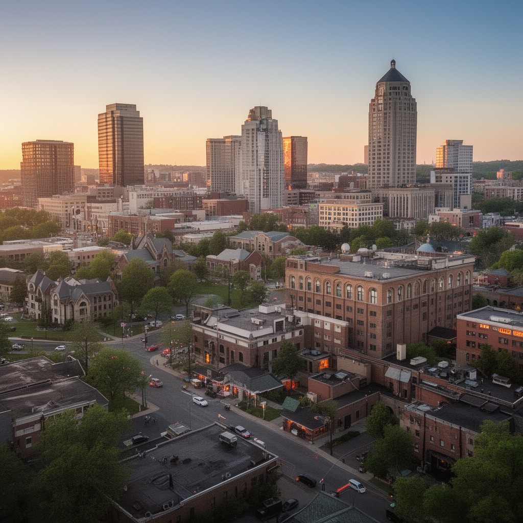 AI-generated illustration of Ann Arbor