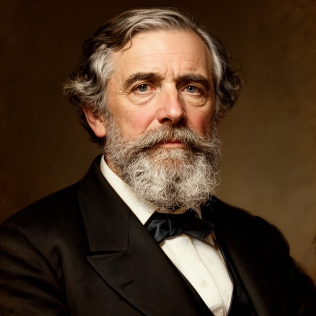 AI-generated illustration of Alexander Melville Bell