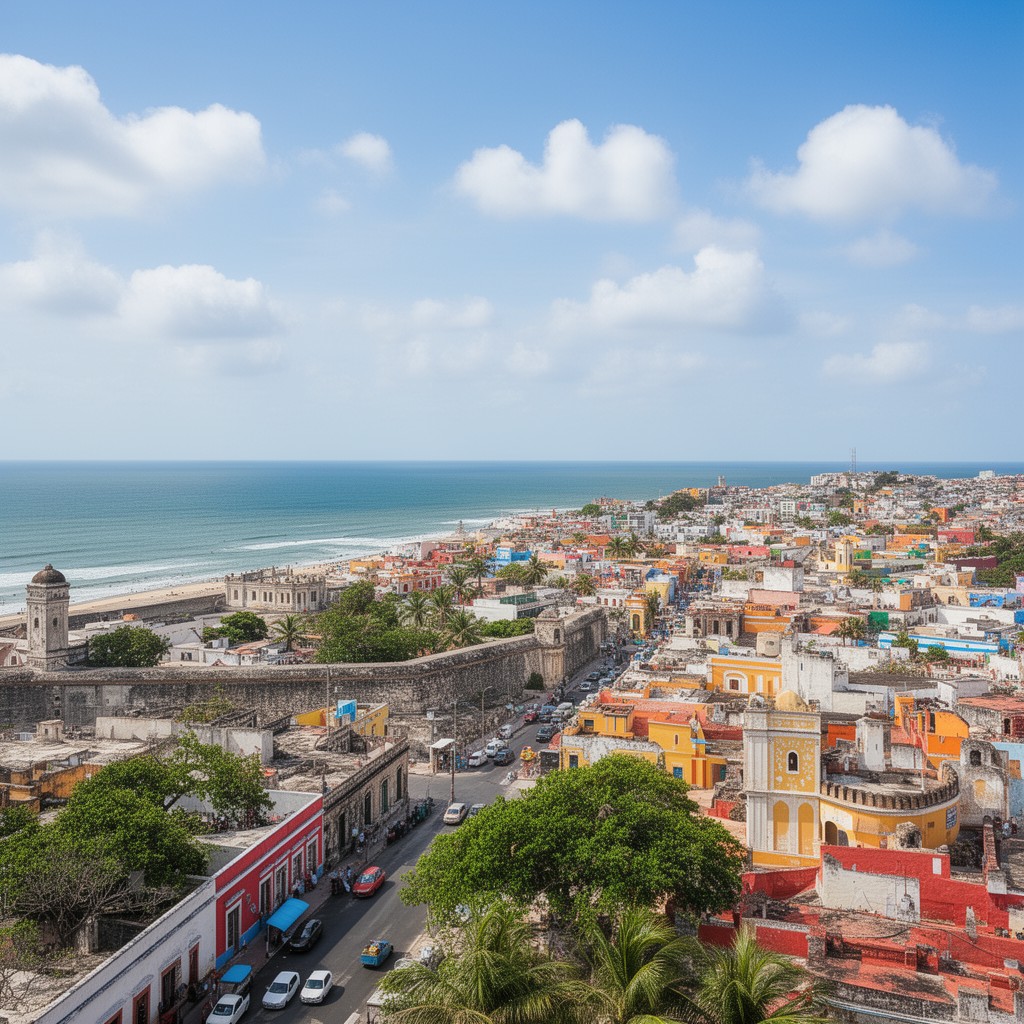 AI-generated illustration of Campeche