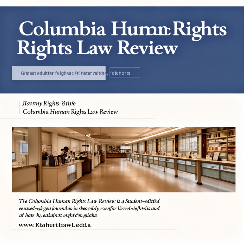 AI-generated illustration of Columbia Human Rights Law Review