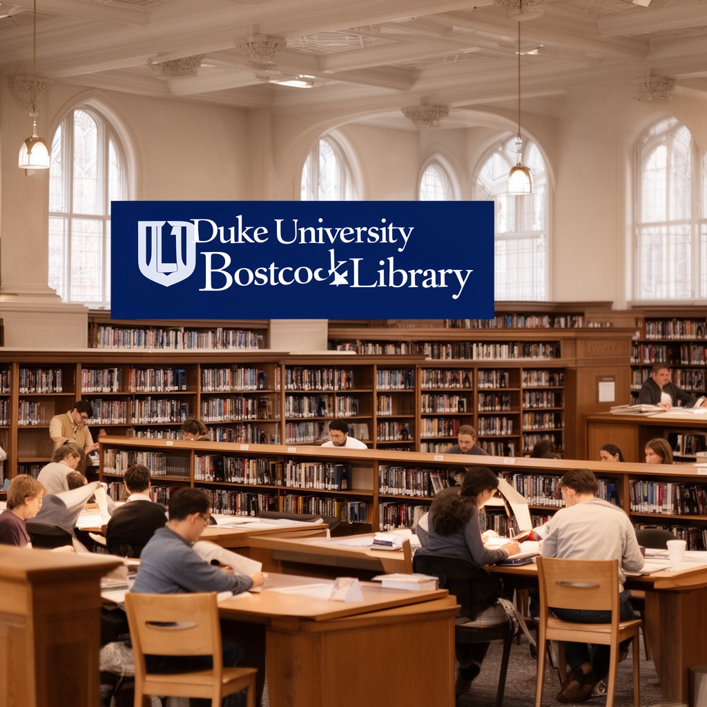 AI-generated illustration of Bostock Library