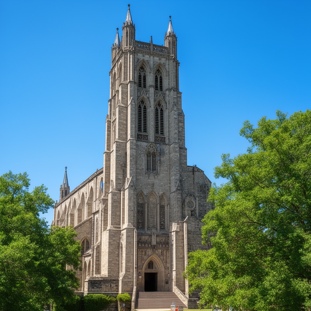 AI-generated illustration of Duke Chapel