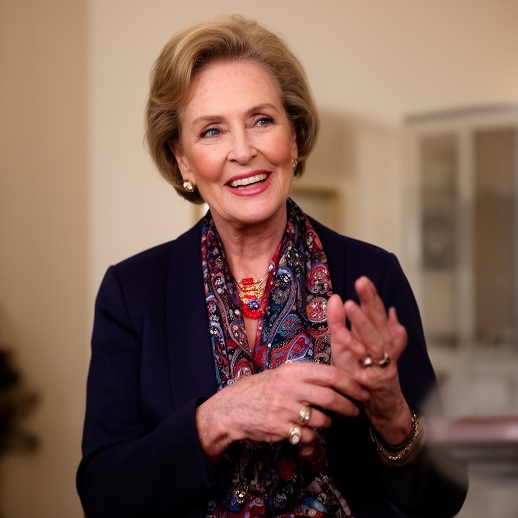 AI-generated illustration of Elizabeth Dole