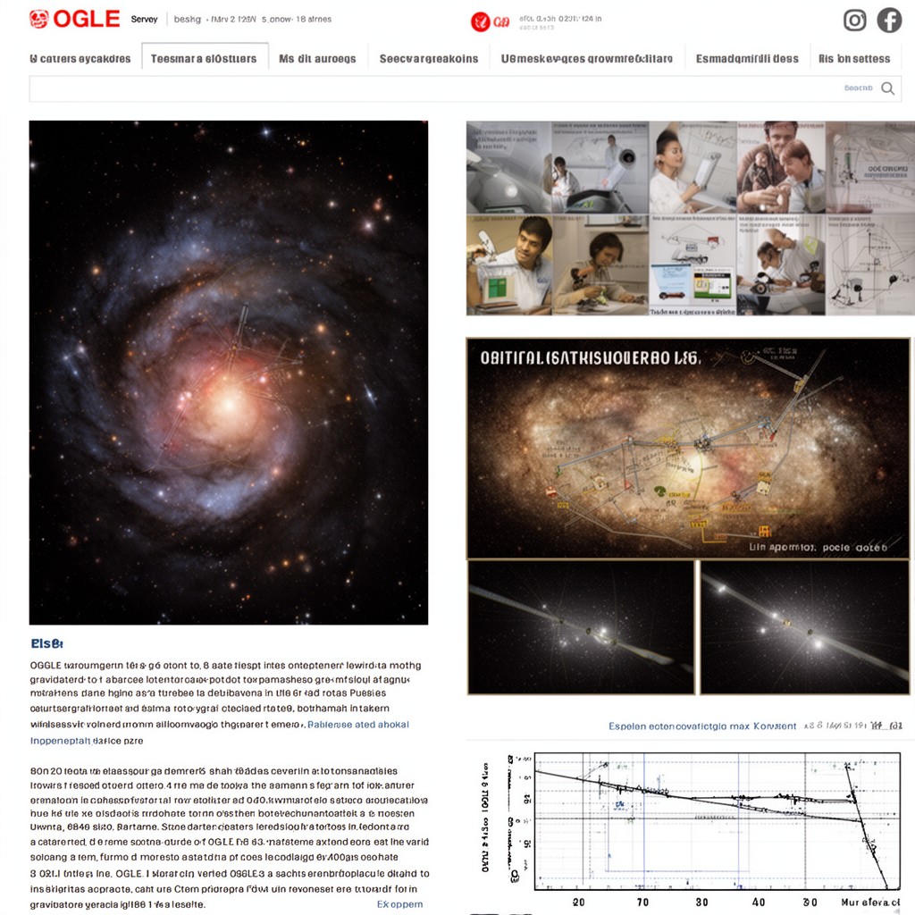 AI-generated illustration of OGLE-I survey