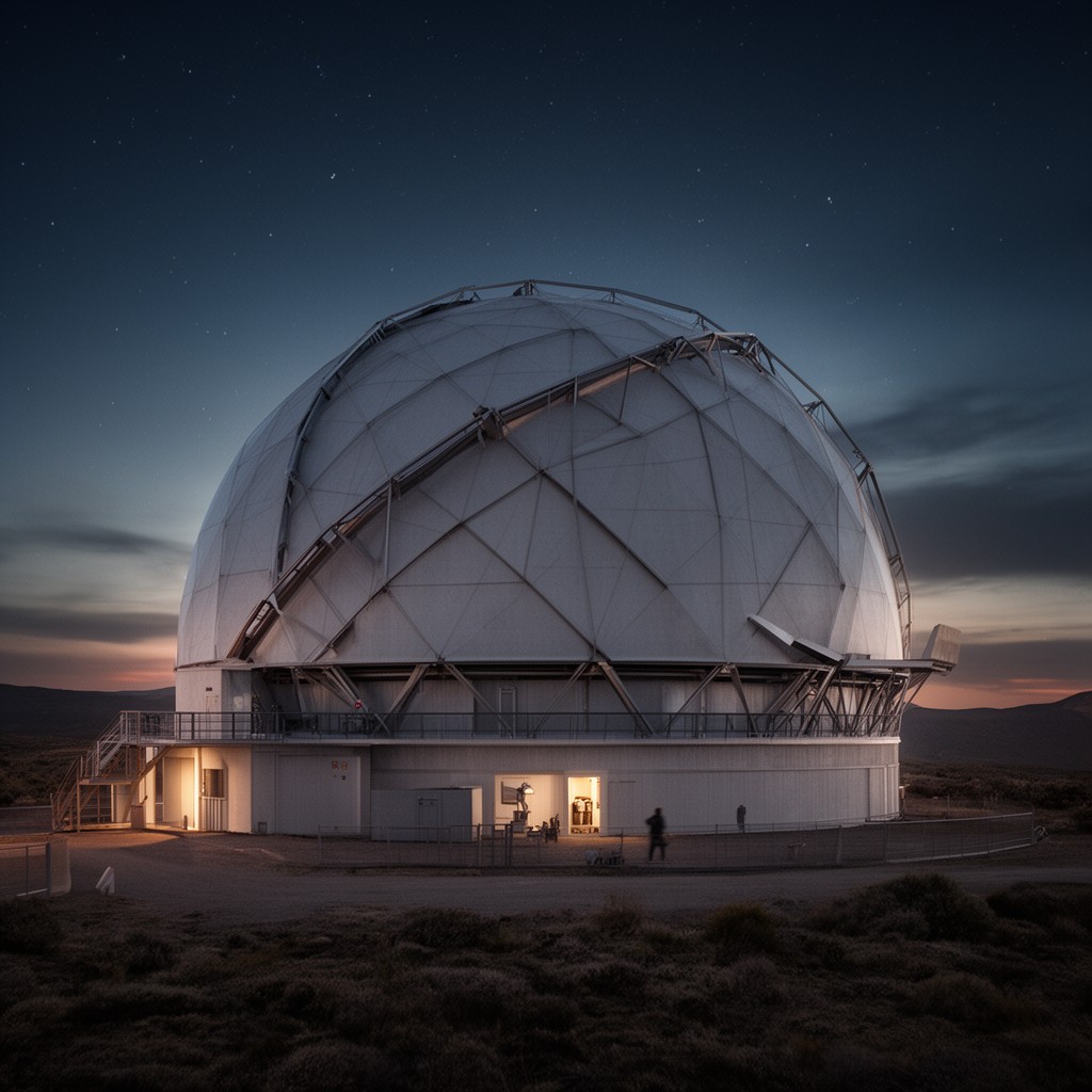 AI-generated illustration of Vera C. Rubin Observatory