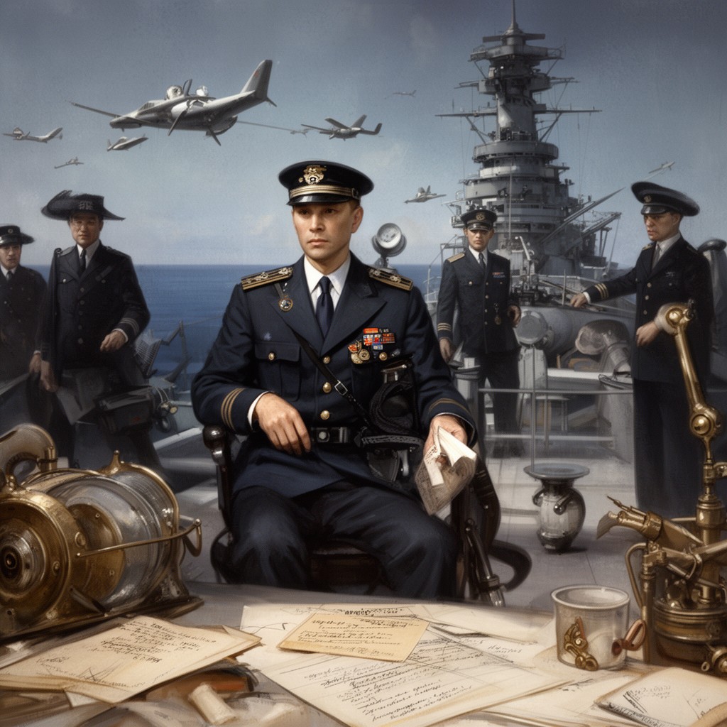 AI-generated illustration of Commander-in-Chief of the Fourth Fleet