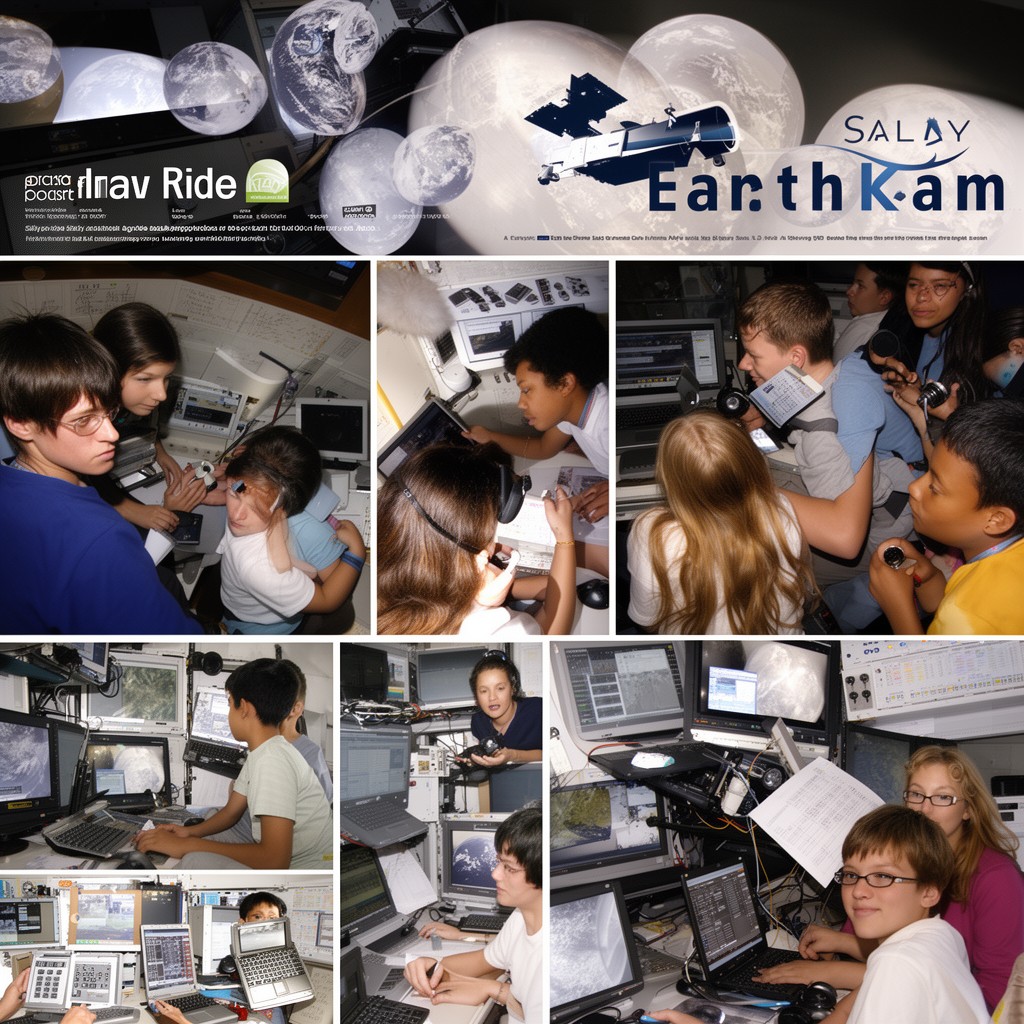AI-generated illustration of Sally Ride EarthKAM