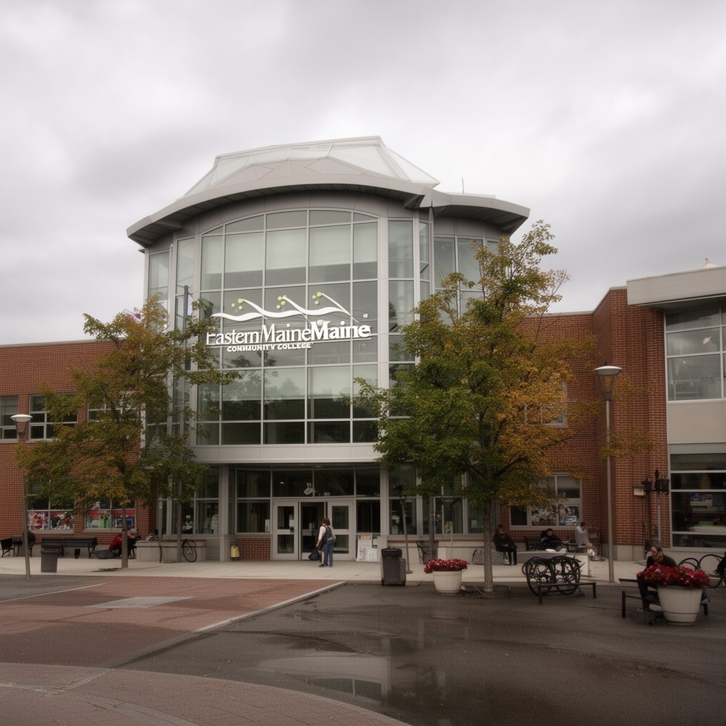 AI-generated illustration of Eastern Maine Community College