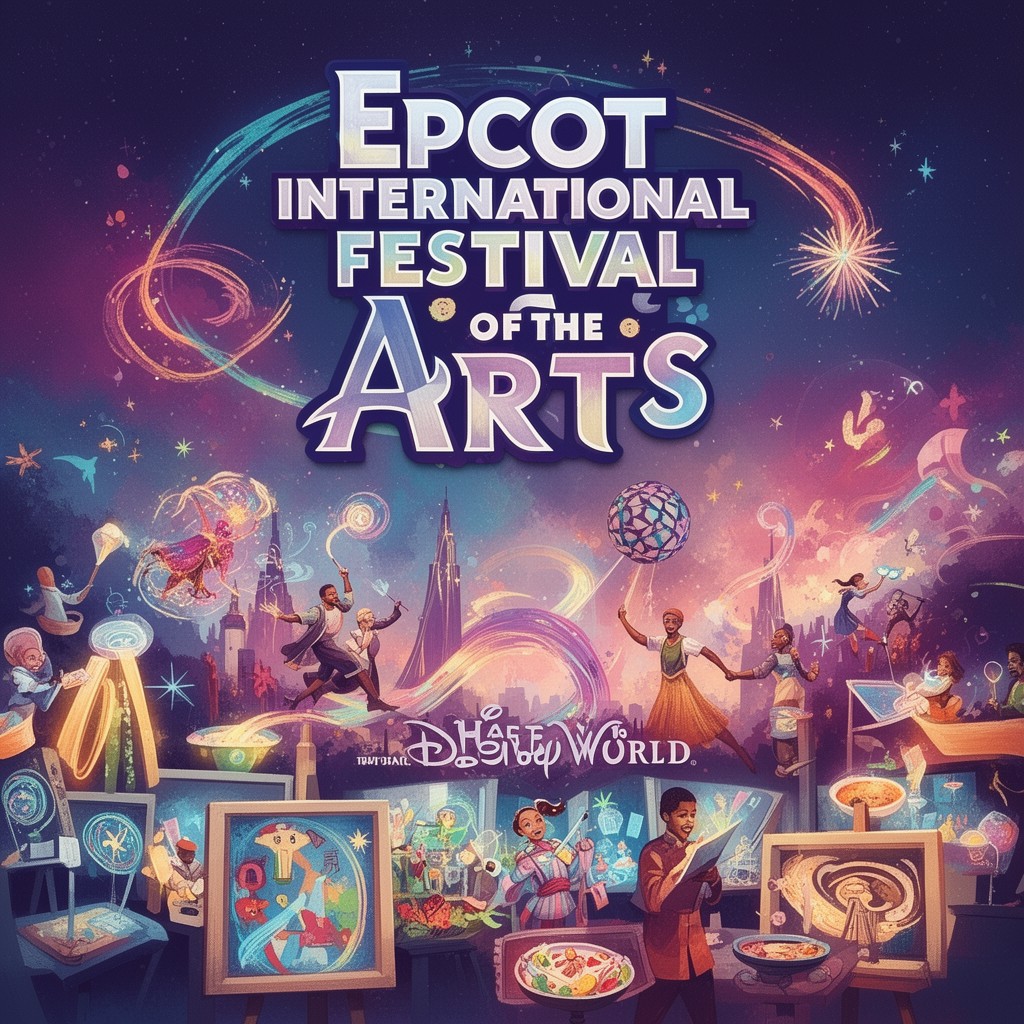 AI-generated illustration of Epcot International Festival of the Arts