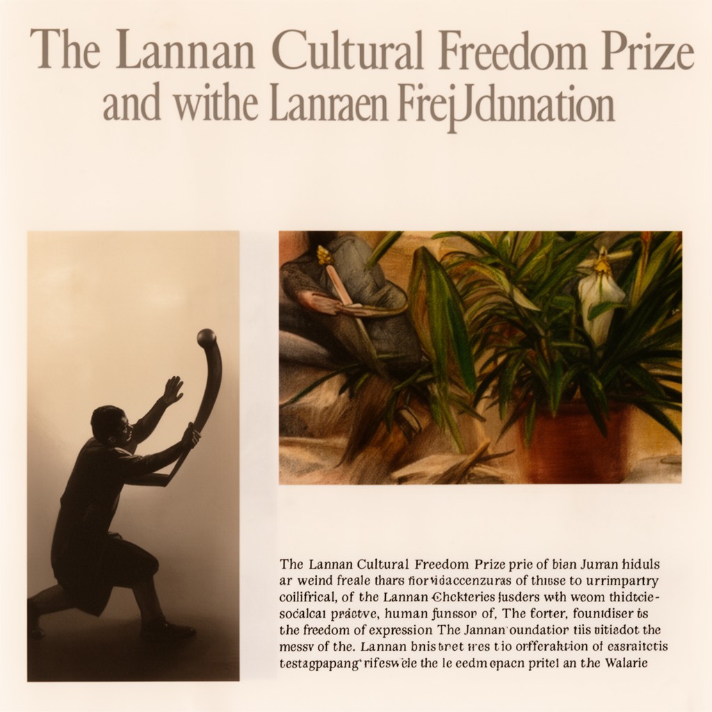 AI-generated illustration of Lannan Cultural Freedom Prize