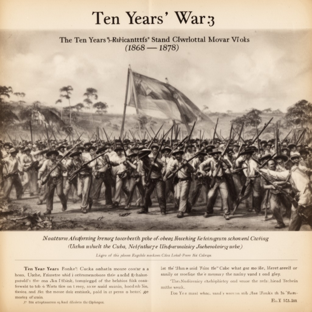 AI-generated illustration of Ten Years' War