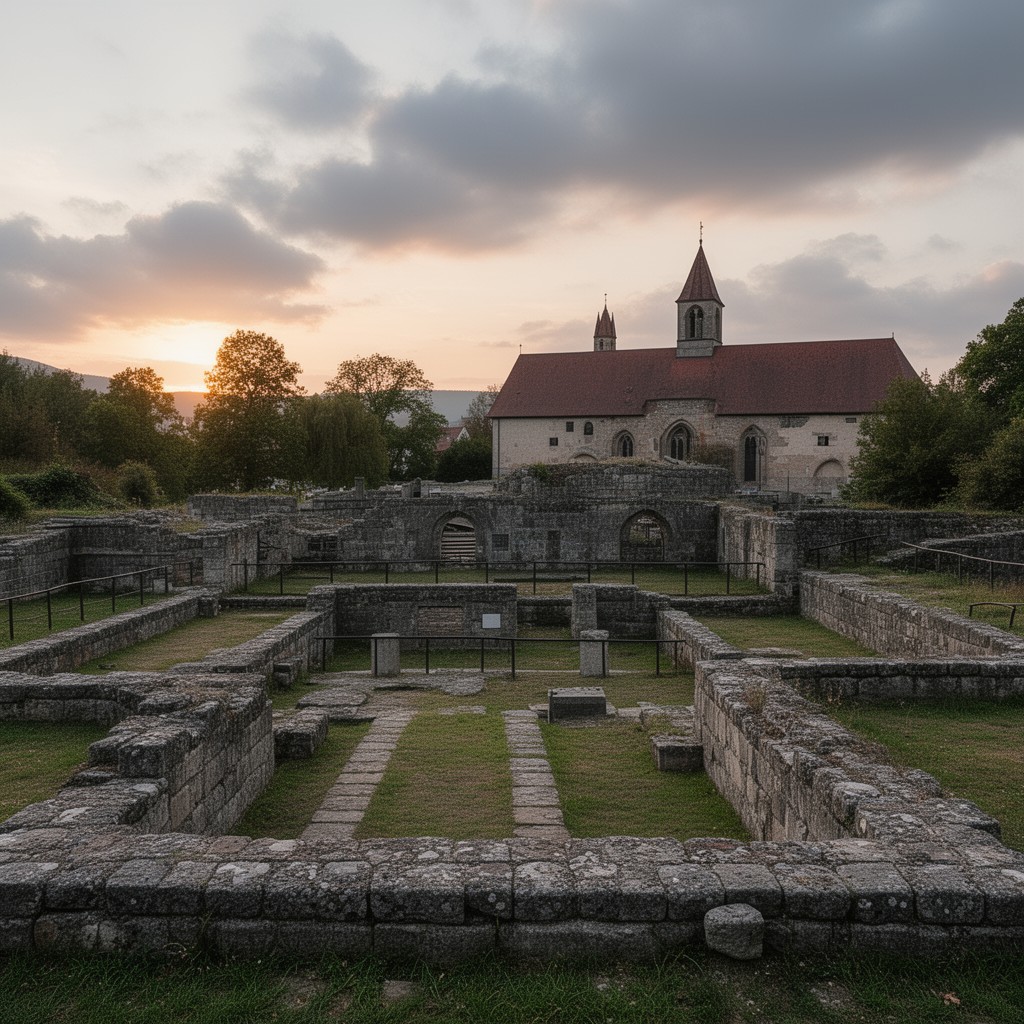 AI-generated illustration of Aalen Roman fort