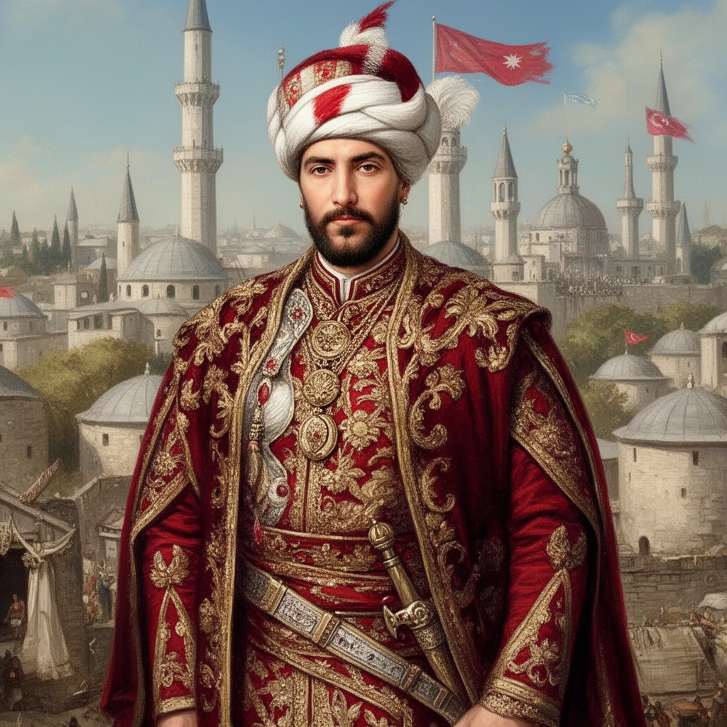 AI-generated illustration of Zaganos Pasha