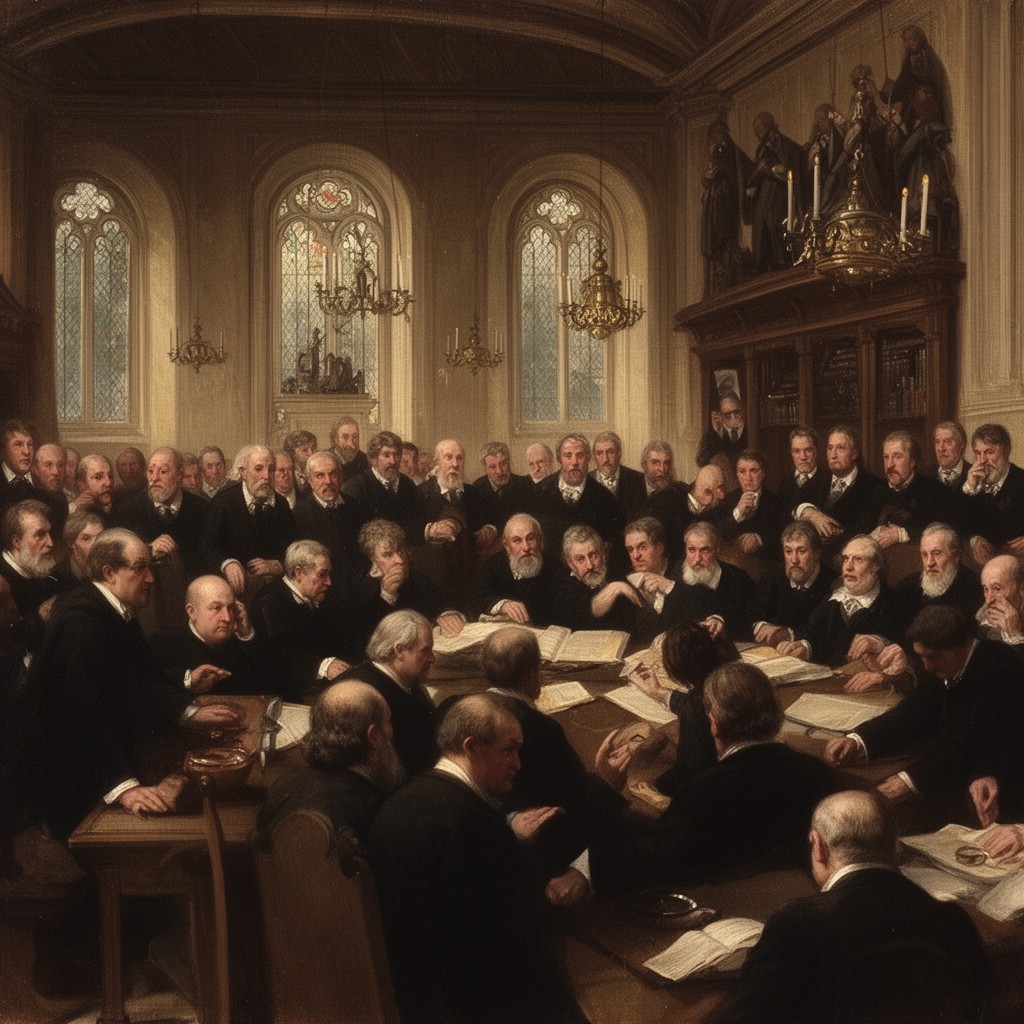 AI-generated illustration of Rump Parliament