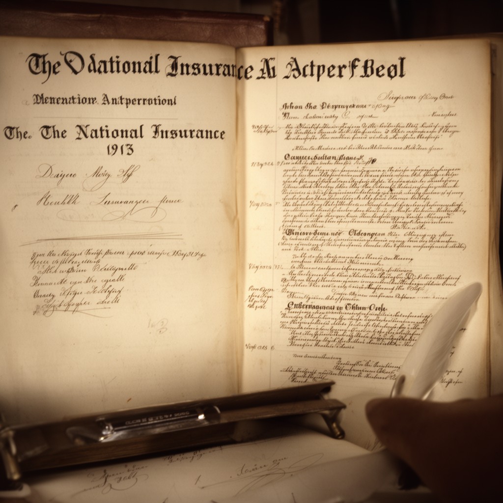 AI-generated illustration of National Insurance Act 1913