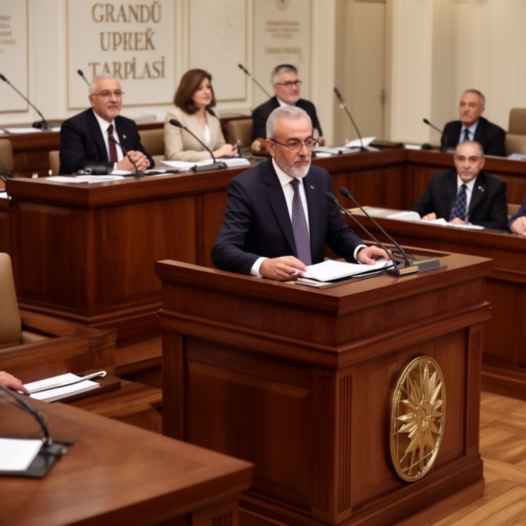 AI-generated illustration of Speaker of the Grand National Assembly of Turkey