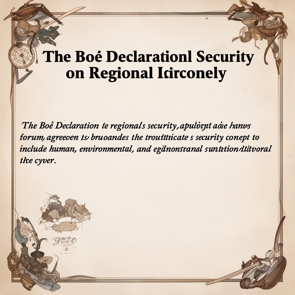 AI-generated illustration of Boé Declaration on Regional Security