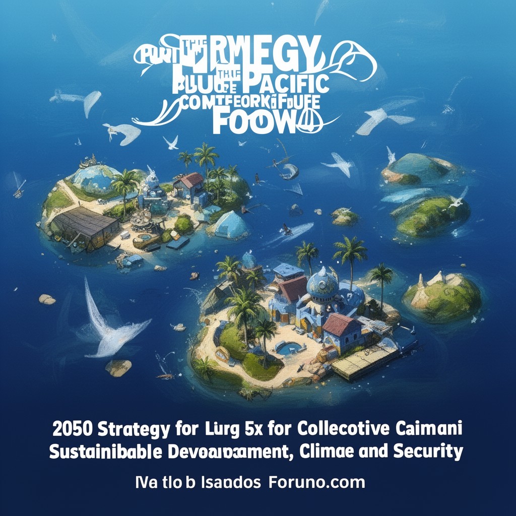 AI-generated illustration of 2050 Strategy for the Blue Pacific Continent