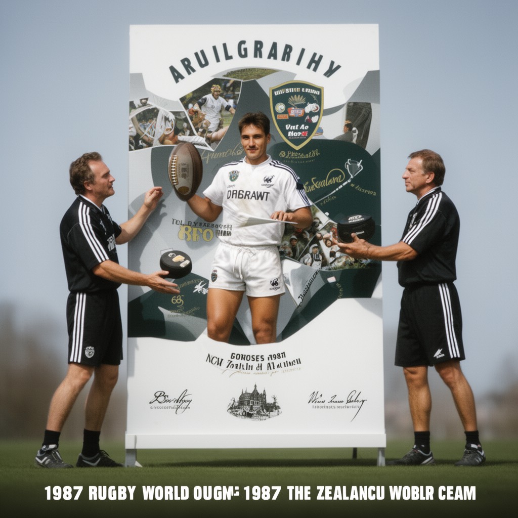 AI-generated illustration of 1987 Rugby World Cup