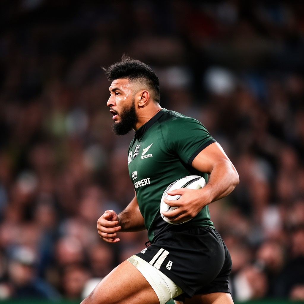 AI-generated illustration of Jonah Lomu