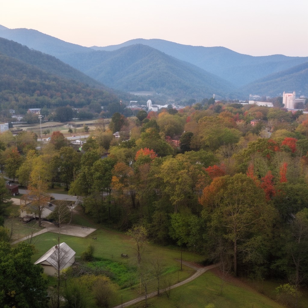 AI-generated illustration of Cocke County, Tennessee