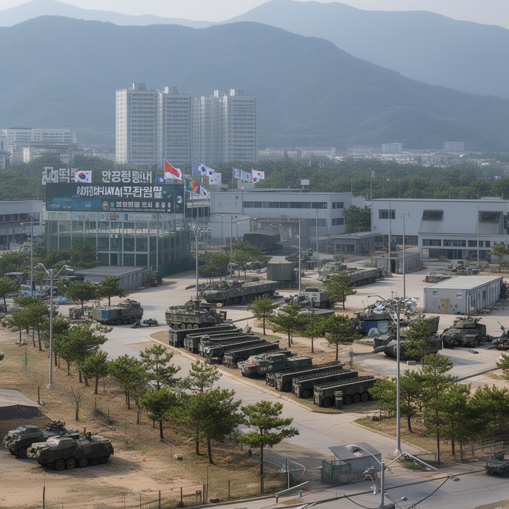 AI-generated illustration of Camp Humphreys