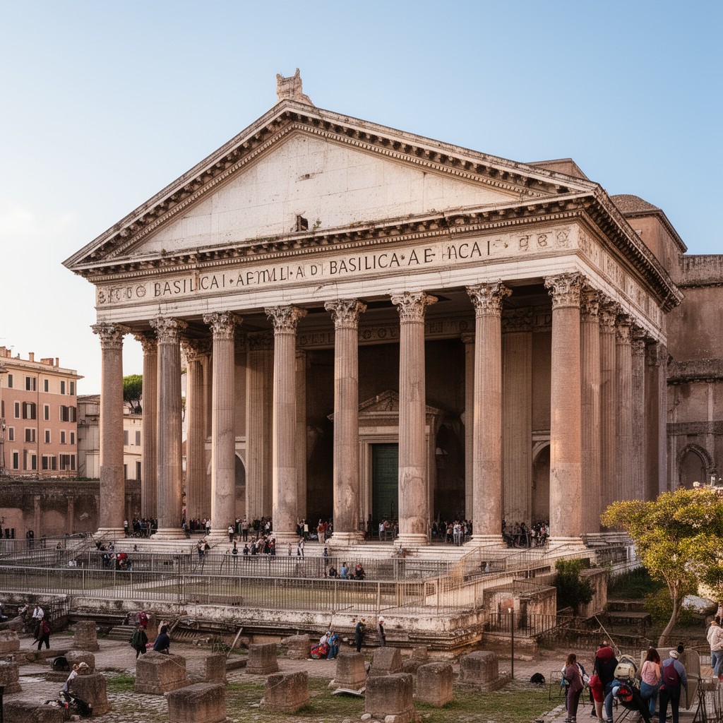 AI-generated illustration of Basilica Aemilia