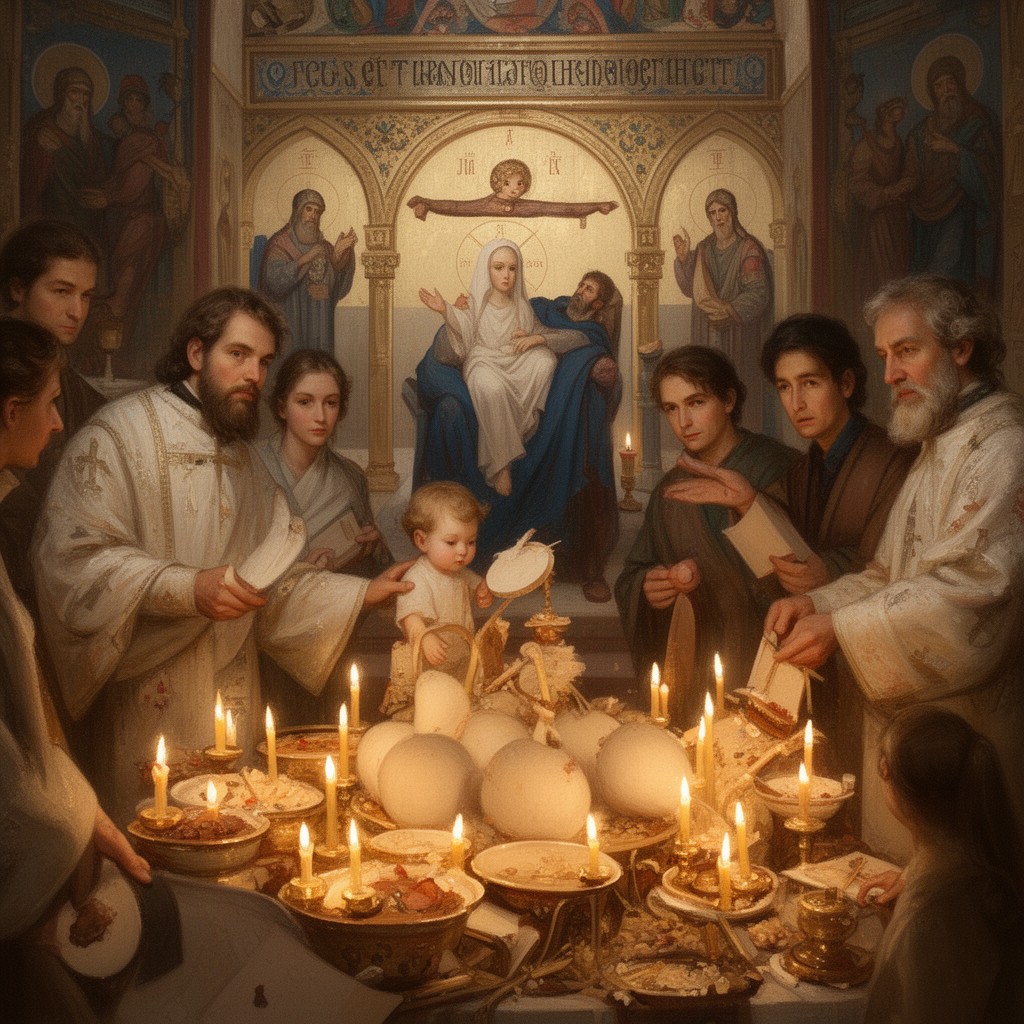 AI-generated illustration of Feast of the Presentation of Christ in the Temple