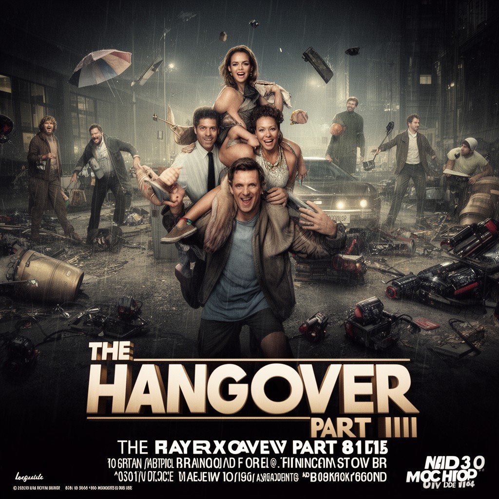 AI-generated illustration of The Hangover Part III