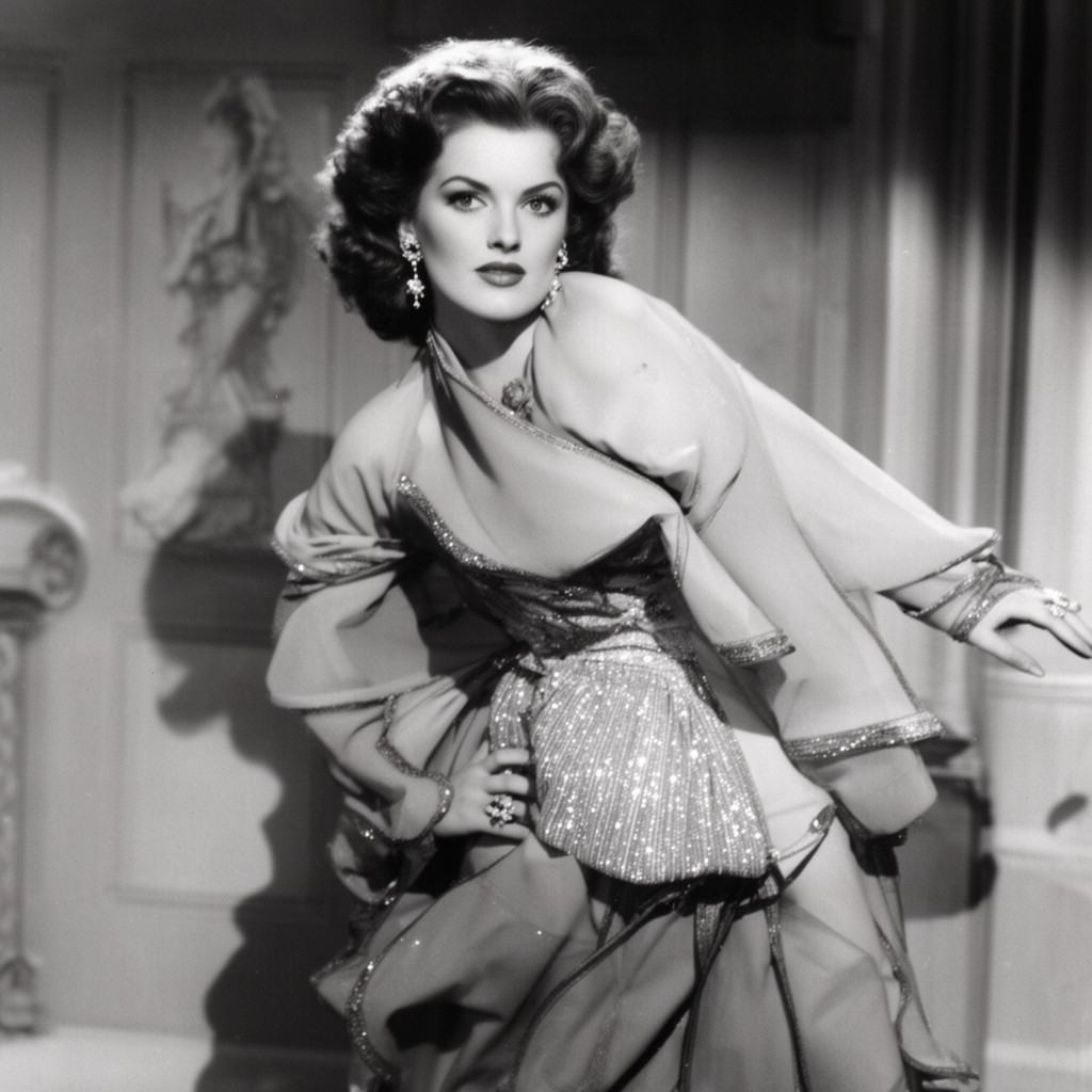AI-generated illustration of Rita Hayworth