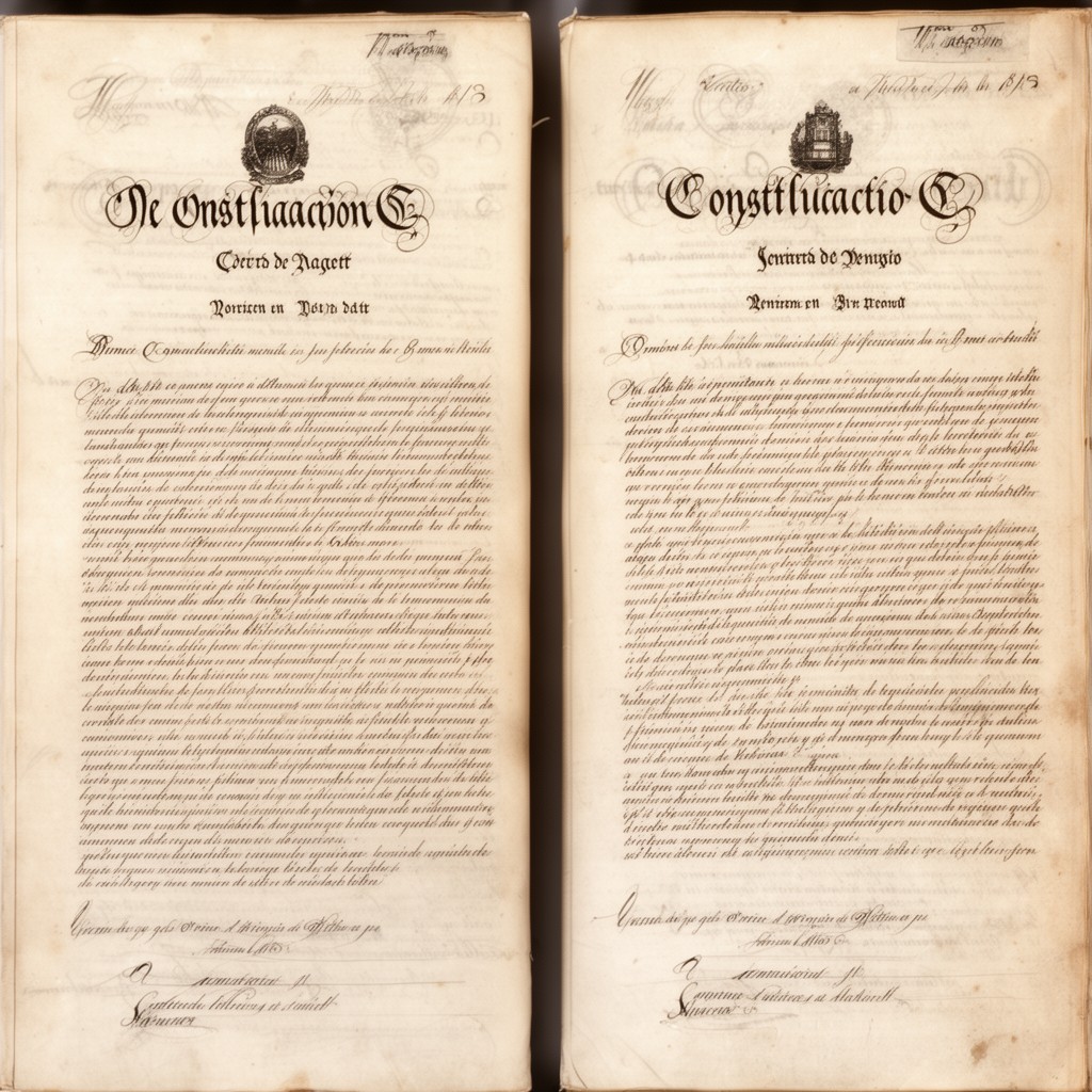 AI-generated illustration of Cádiz Constitution of 1812