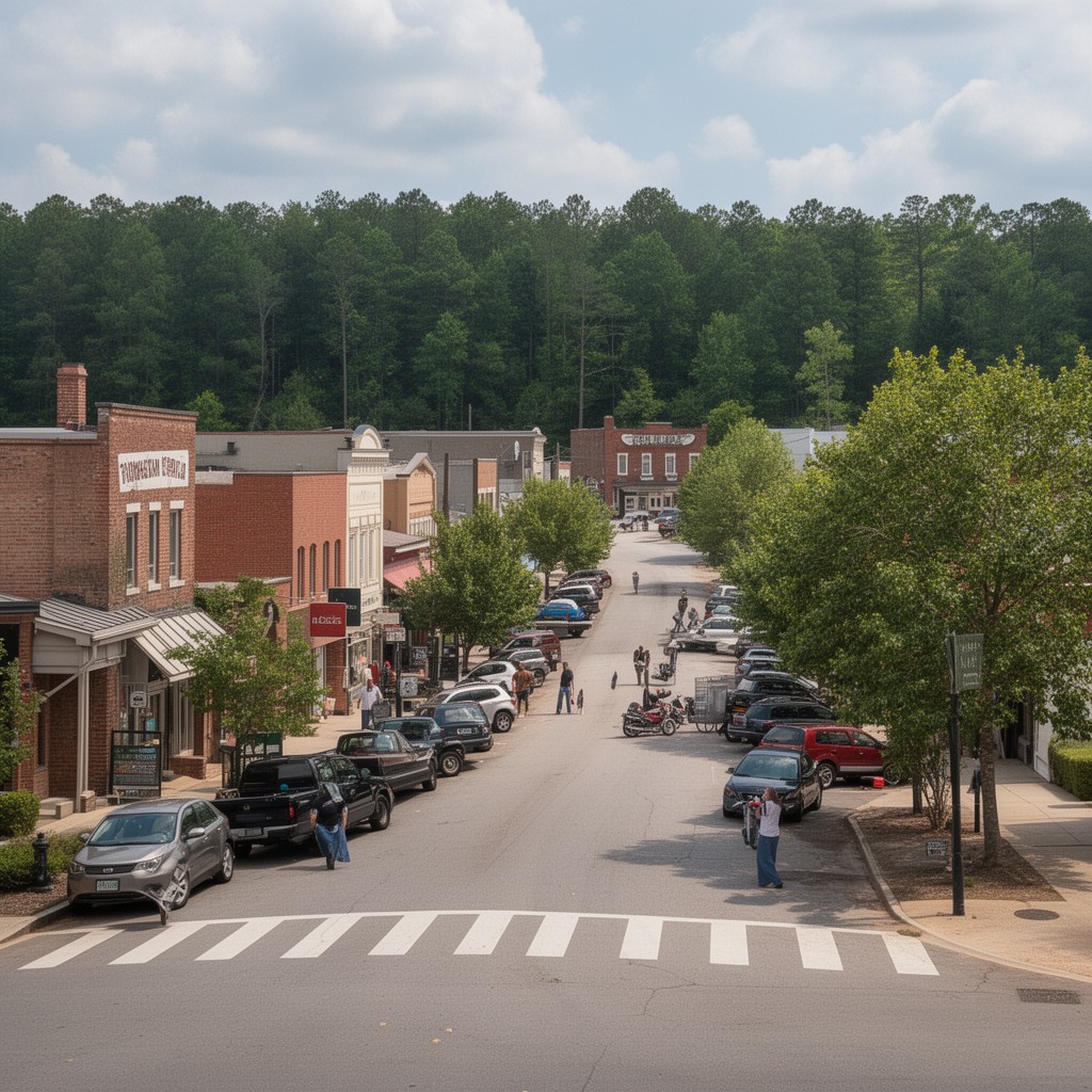 AI-generated illustration of Thomaston, Georgia