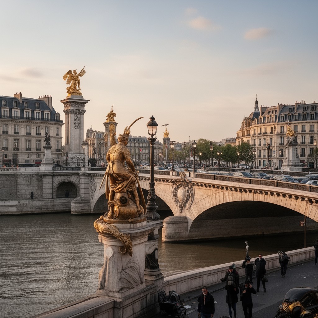 AI-generated illustration of Pont de l’Alma