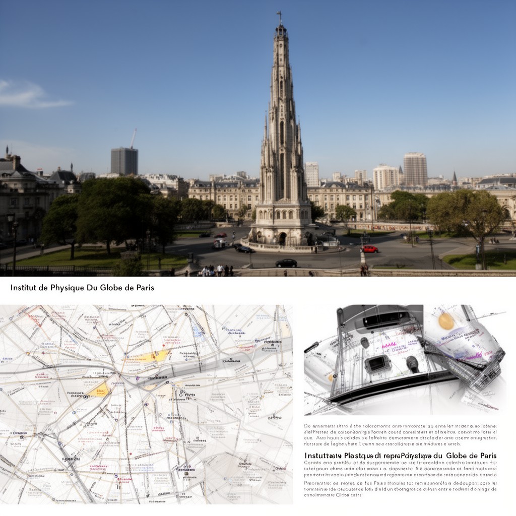 AI-generated illustration of Institut de Physique du Globe de Paris