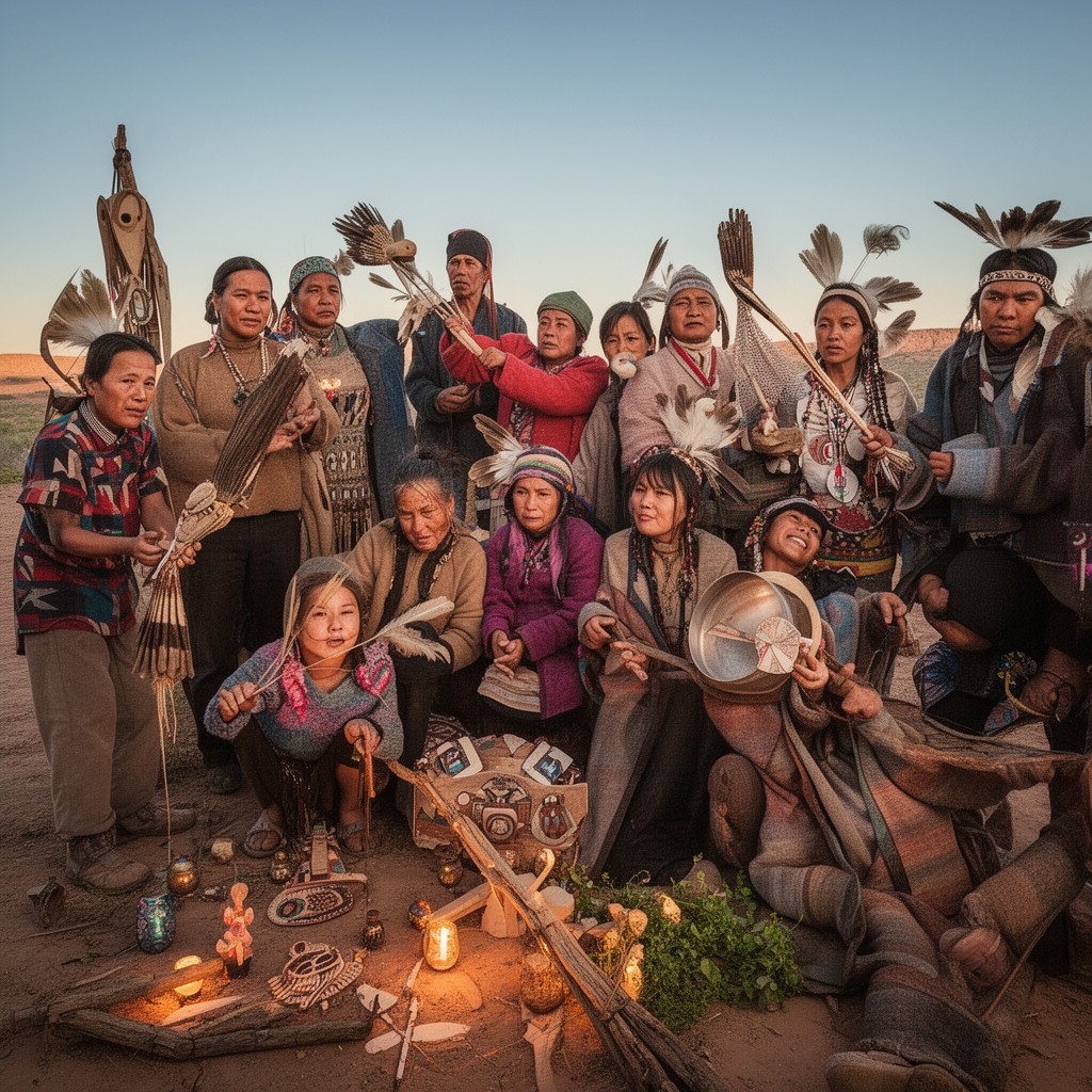 AI-generated illustration of Hopi people