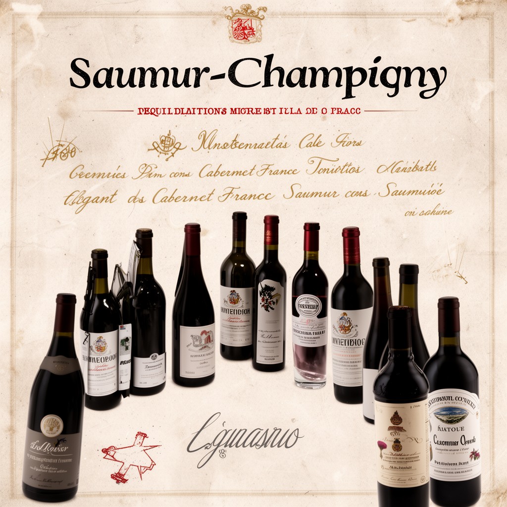 AI-generated illustration of Saumur-Champigny