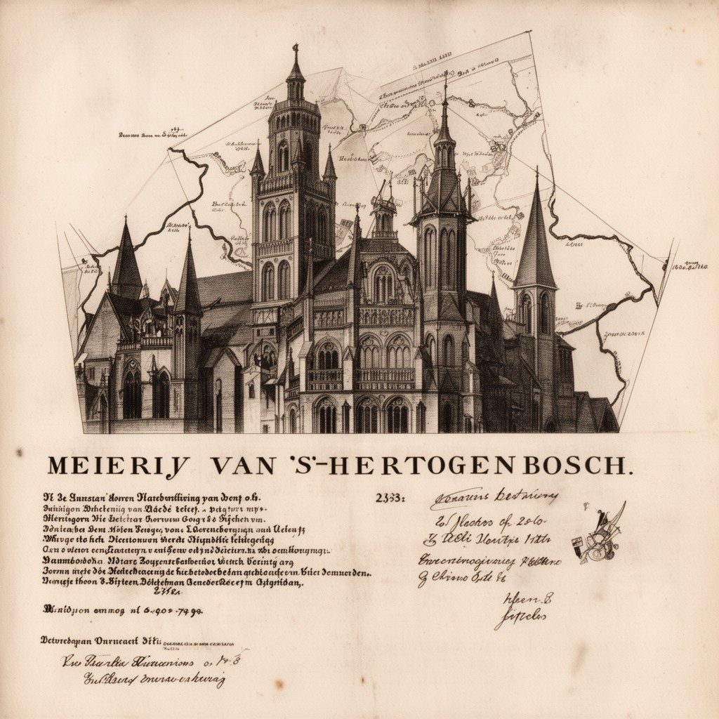 AI-generated illustration of Meierij van ’s-Hertogenbosch