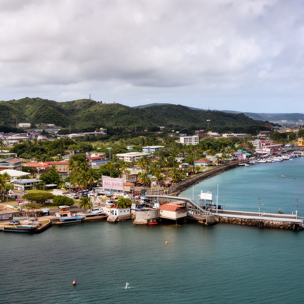 AI-generated illustration of Hagåtña, Guam
