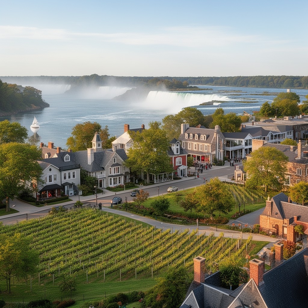 AI-generated illustration of Niagara-on-the-Lake
