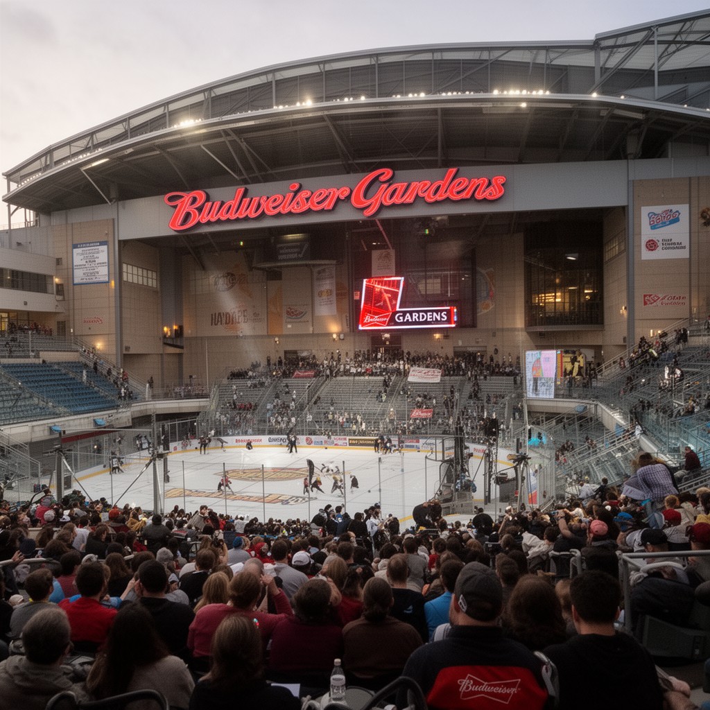 AI-generated illustration of Budweiser Gardens