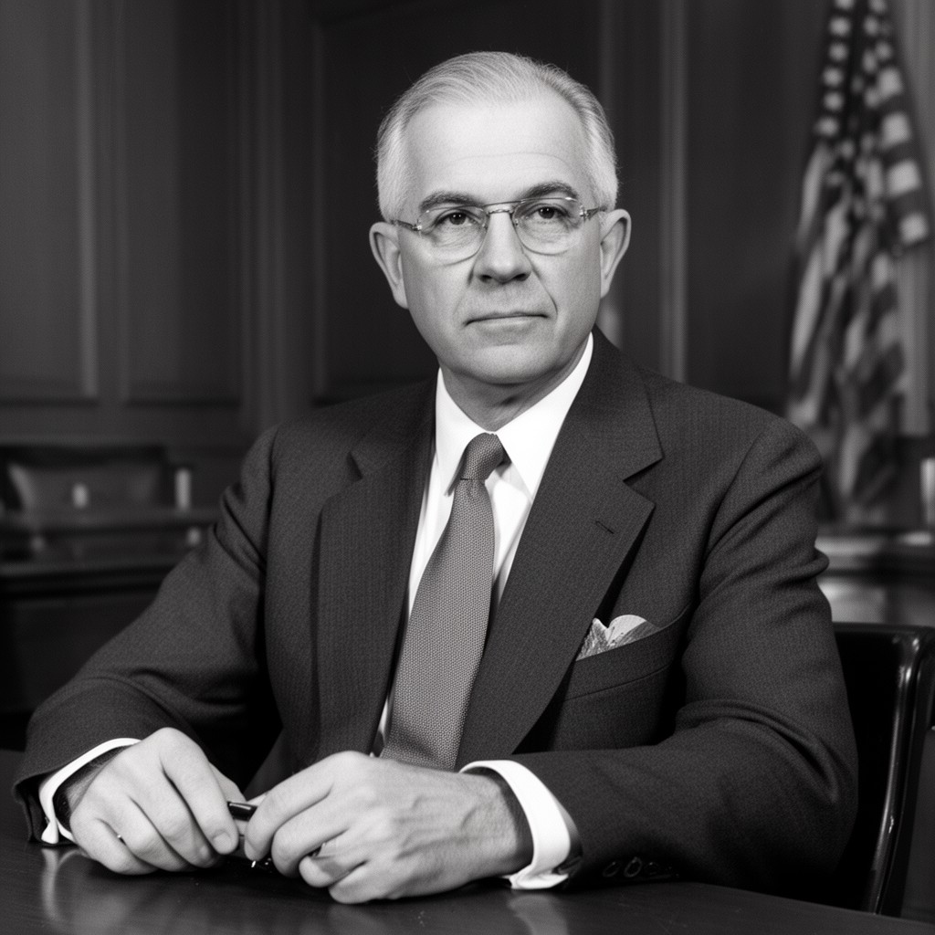 AI-generated illustration of Tom C. Clark