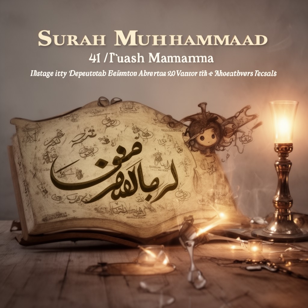 AI-generated illustration of Surah Muhammad