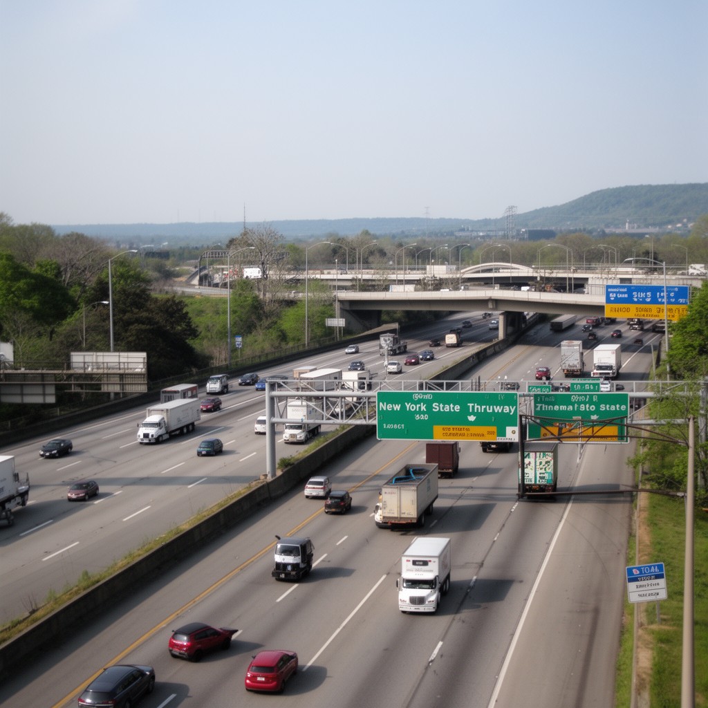 AI-generated illustration of New York State Thruway