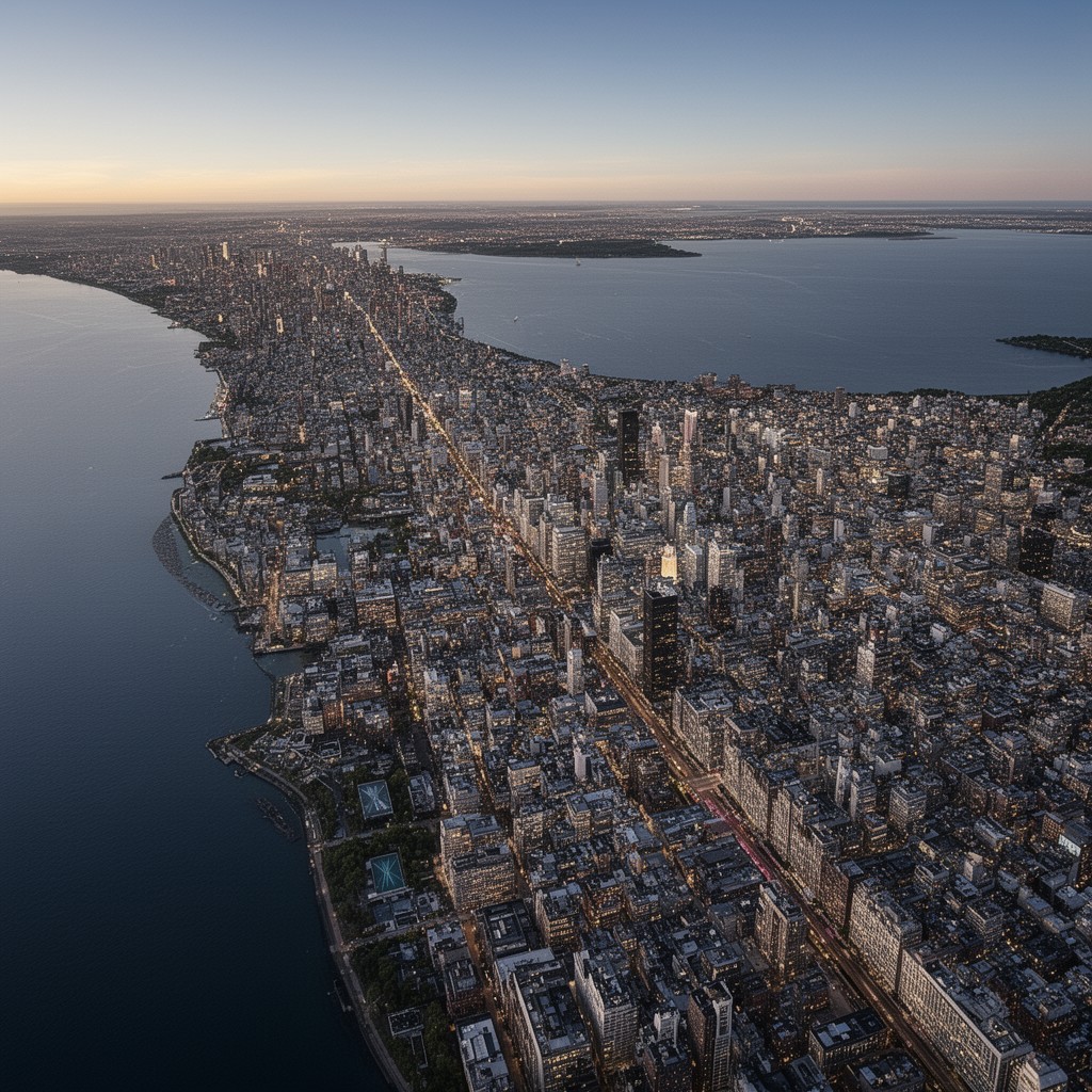 AI-generated illustration of Northeast megalopolis