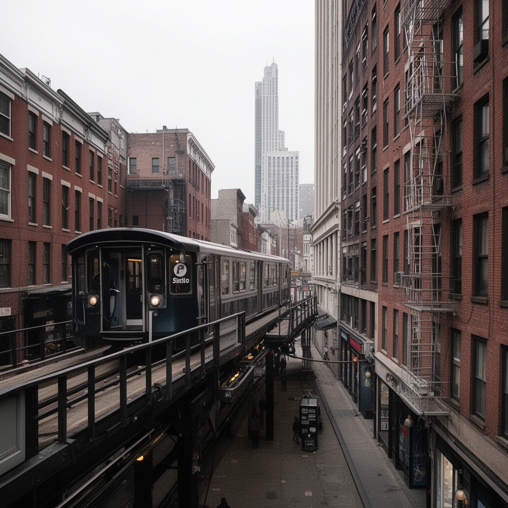 AI-generated illustration of Broad Street Line