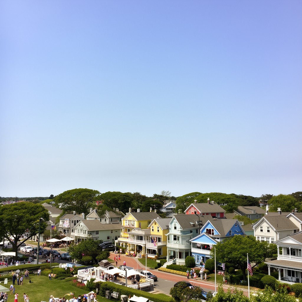 AI-generated illustration of Oak Bluffs